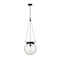 Z-Lite Calhoun Pendant, 1-Light, 13 In.W x 14.75 In.H, Matte black/Clear seedy 7506P13-MB - alternate 6